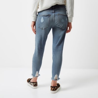 Petite sequin Alannah relaxed skinny jeans